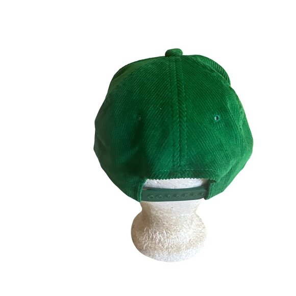 Green Corduroy Snapback Cap Otix LVML Trucker Hat Adjustable - Picture 3 of 5